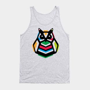 Rainbow Anigami Owl Tank Top